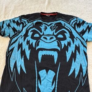 Vintage Imperious Gorilla Graphic Shirt Mens 2XL Blue Black Y2K Streetwear